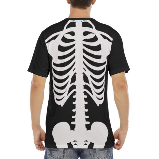 Skeleton Print Men's T-Shirt - Image 4