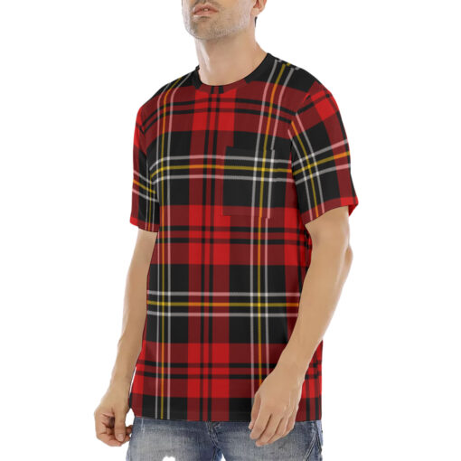 Classic Red Tartan Men's T-Shirt - Image 2