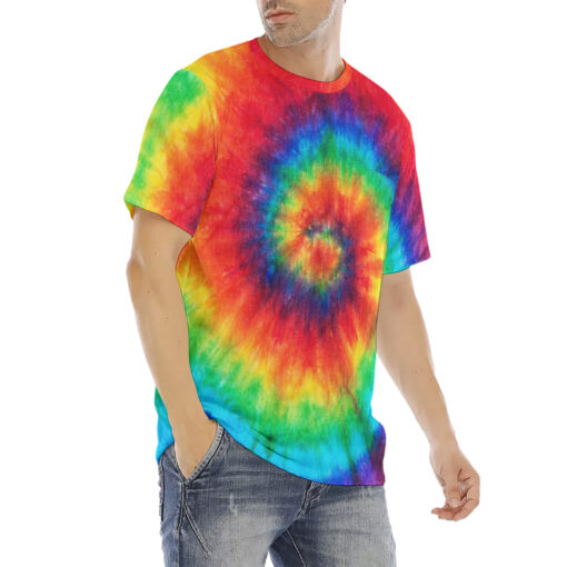 Tie Dye Style Men's T-Shirt - Image 3