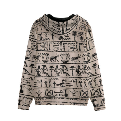 Egyptian Hieroglyphs Men's Zip Up Hoodie - Image 2