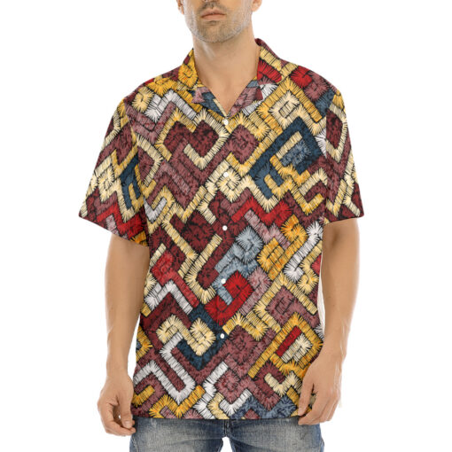 Ethnic Tribal Motifs Bohemian Hawaiian Shirt