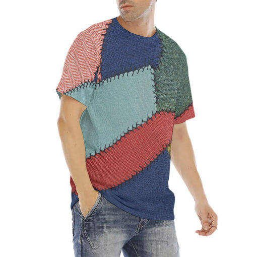 Patchwork Men's T-Shirt - Image 3