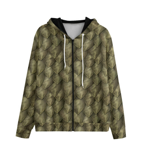 Dragon Scales Men's Zip Up Hoodie