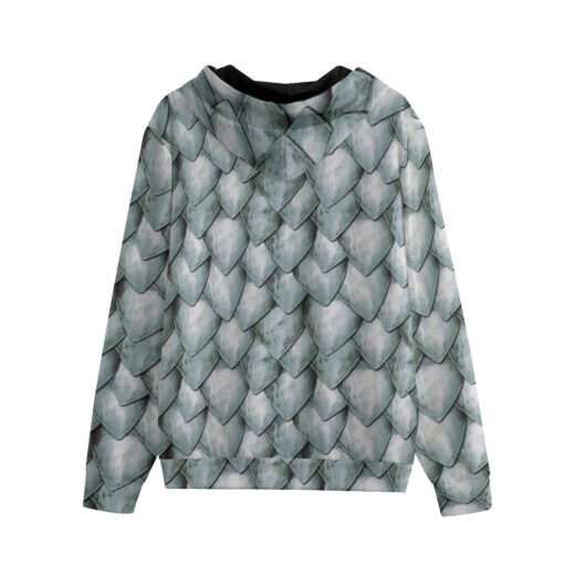 Dragon Scales Men's Zip Up Hoodie - Image 2