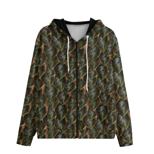 Dragon Scales Men's Zip Up Hoodie