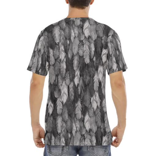 Black Feathers Plumage Men's T-Shirt - Image 4