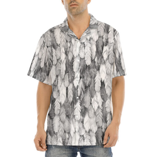 White Feathers Plumage Hawaiian Shirt