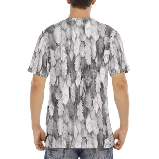 White Feathers Plumage Men's T-Shirt - Image 4