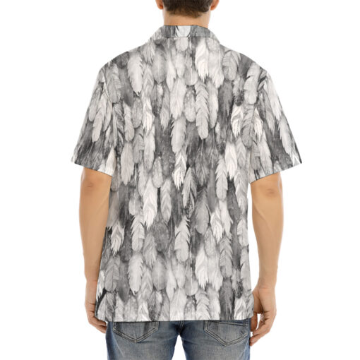 White Feathers Plumage Hawaiian Shirt - Image 4