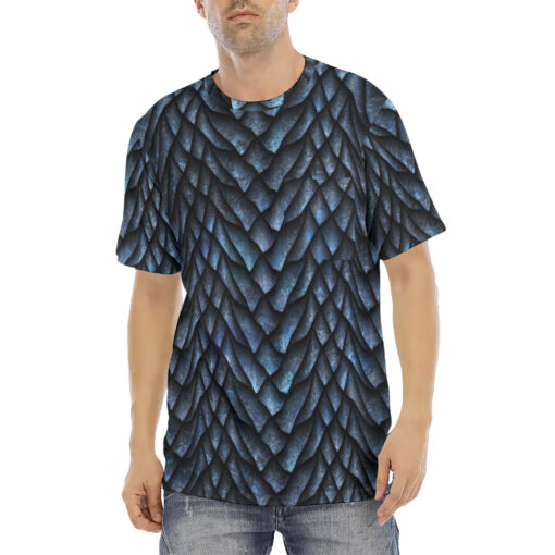 Blue Dragon Scales Men's T-Shirt