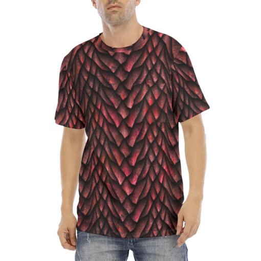 Red Dragon Scales Men's T-Shirt