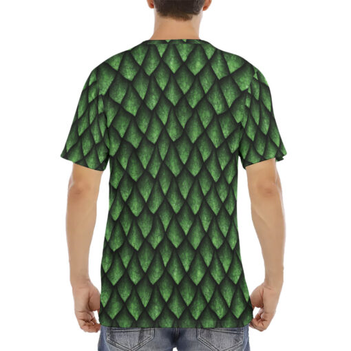 Green Dragon Scales Men's T-Shirt - Image 4