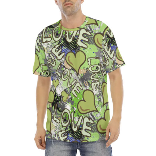 Grunge Love Graffiti Men's T-Shirt