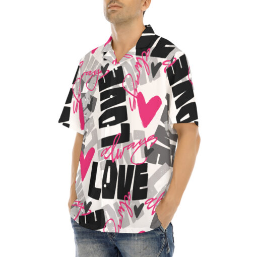 Love Graffiti Art Hawaiian Shirt - Image 3