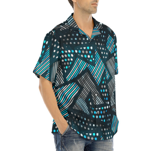 Abstract Cloth Geometric Hawaiian Shirt - Image 2