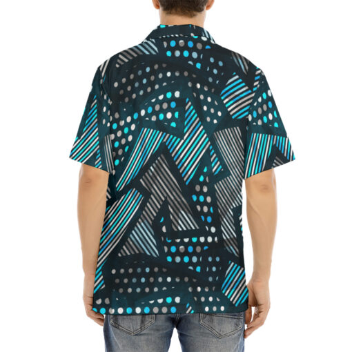 Abstract Cloth Geometric Hawaiian Shirt - Image 3