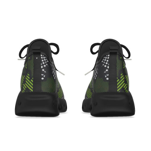 Green Geometric Sports Shoes - Image 8