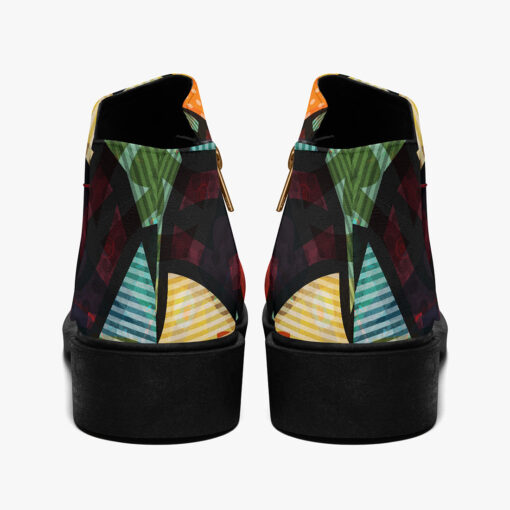 Cloth Geometric Fashion Boots - Image 6