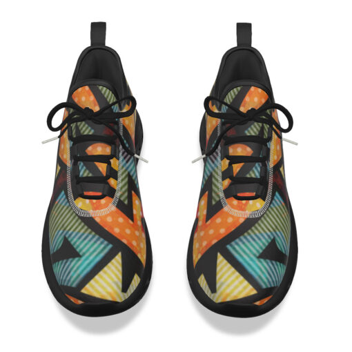 Cloth Geometric Sports Shoes - Image 4