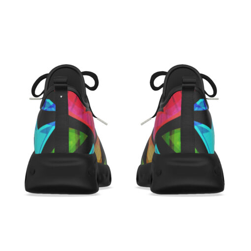 Neon Geometric Grunge Sports Shoes - Image 8