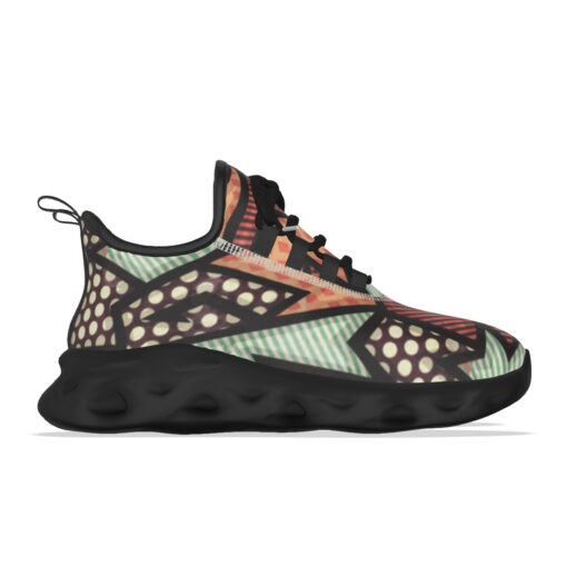 Cloth Geometric Grunge Sports Shoes - Image 6