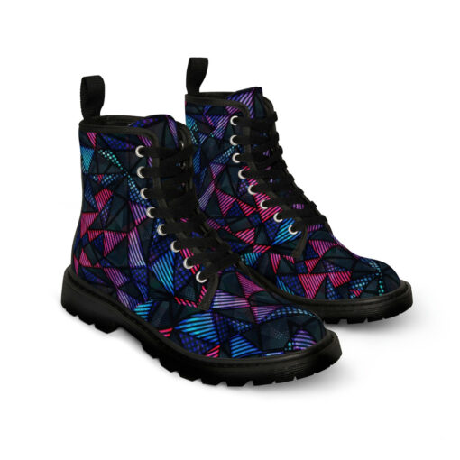 Spectrum Color Triangle Canvas Boots