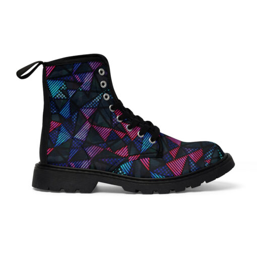 Spectrum Color Triangle Canvas Boots - Image 3