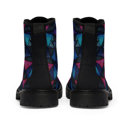 Spectrum Color Triangle Canvas Boots - Image 5