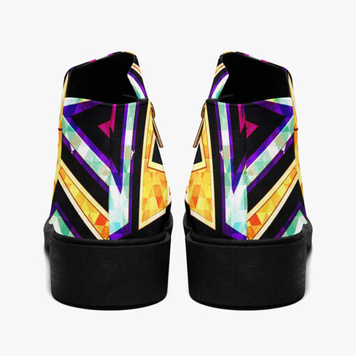 Diamond Geometric Fashion Boots - Image 6