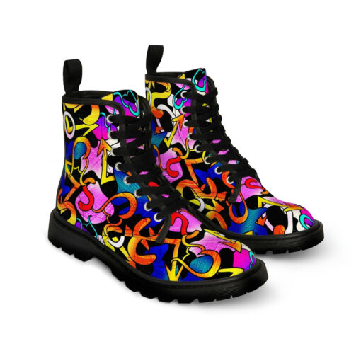 Graffiti Art Canvas Boots