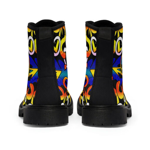 Graffiti Art Canvas Boots - Image 5