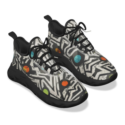 Modern Grunge Geometric Sports Shoes - Image 5