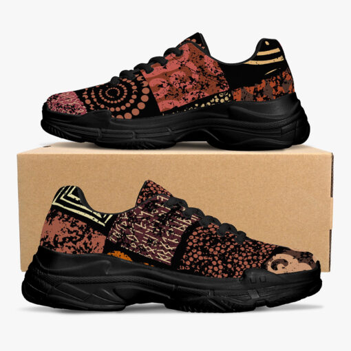 Ethnic Grunge Pattern Running Shoes