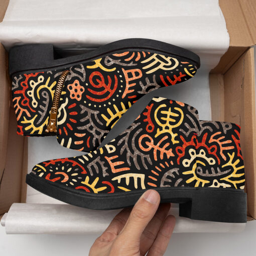 Ethnic African Tribal Fashion Boots