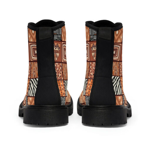 Ethnic Patchwork African Canvas Boots - Image 5