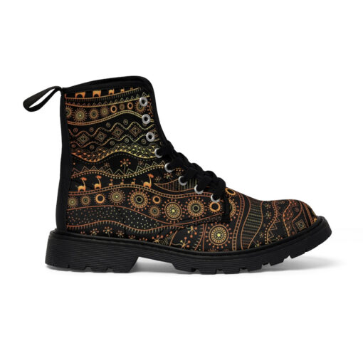 African Ethnic Tribal Canvas Boots - Image 3