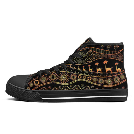 African Ethnic Tribal High-Top Canvas Shoes - Image 4