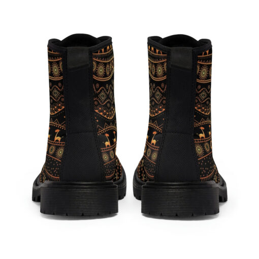 African Ethnic Tribal Canvas Boots - Image 5