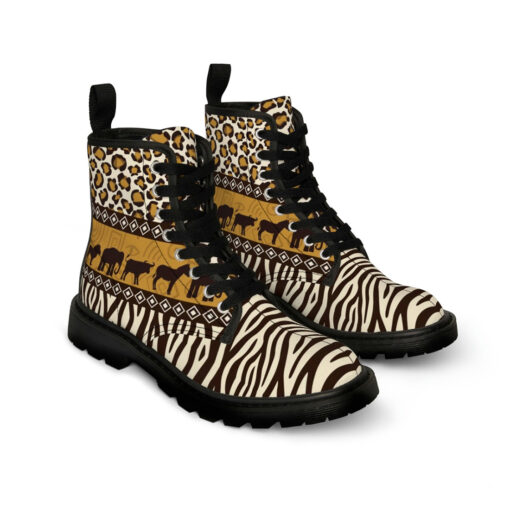 African Style Canvas Boots