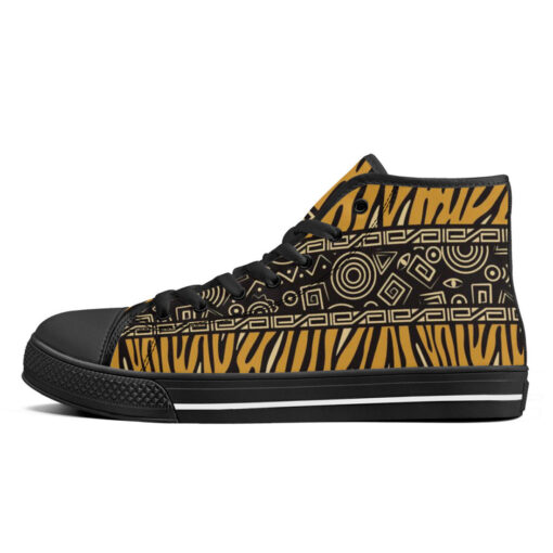 African Style High-Top Canvas Shoes - Image 4