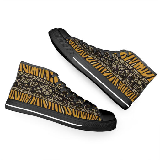 African Style High-Top Canvas Shoes - Image 6