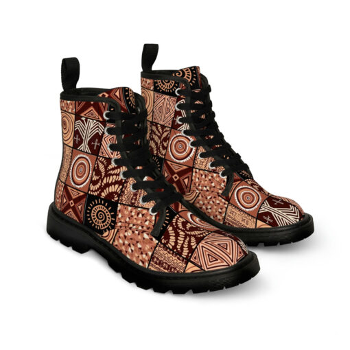 Ethnic Patchwork African Style Canvas Boots