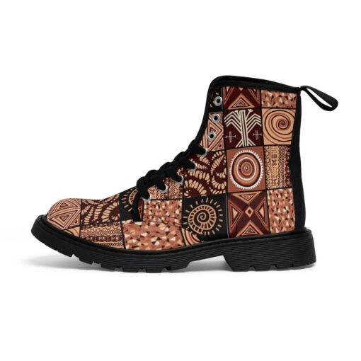 Ethnic Patchwork African Style Canvas Boots - Image 3