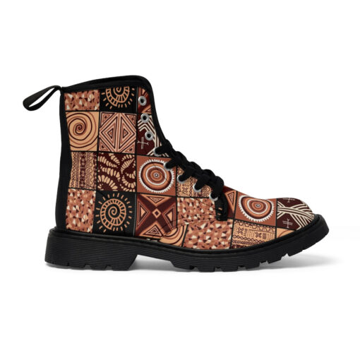 Ethnic Patchwork African Style Canvas Boots - Image 2