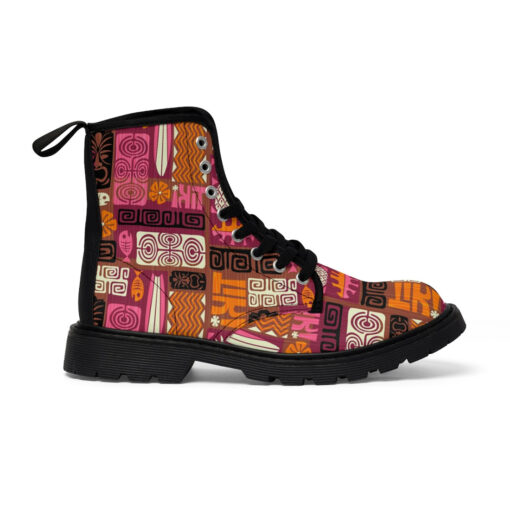 Exotic Tiki Scrapbook Canvas Boots - Image 3