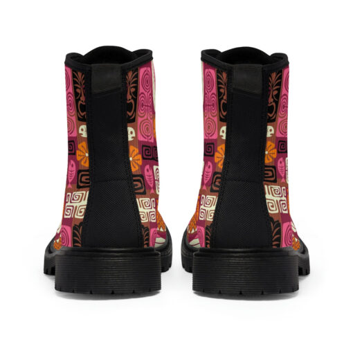 Exotic Tiki Scrapbook Canvas Boots - Image 5