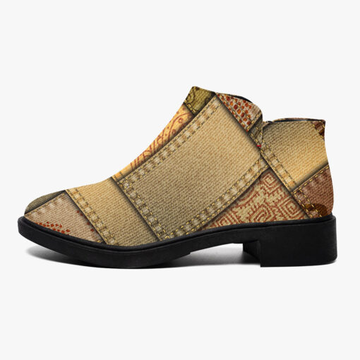 Patchwork Safari Style Fashion Boots - Image 4