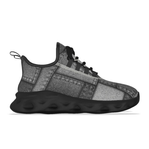 Denim Patchwork Sports Shoes - Image 6