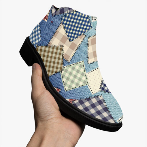 Cloth Patchwork Art Fashion Boots - Image 3