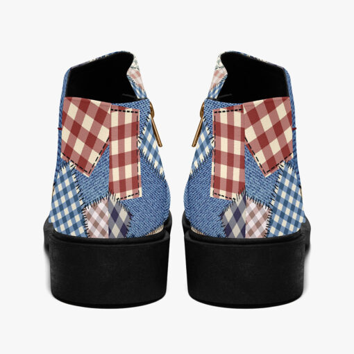 Cloth Patchwork Art Fashion Boots - Image 6